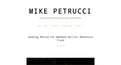 Desktop Screenshot of mikepetrucci.com
